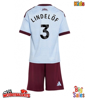 Aston Villa Victor Lindelof #3 Replica Third Stadium Kit for Kids 2026-27 Short Sleeve (+ pants)